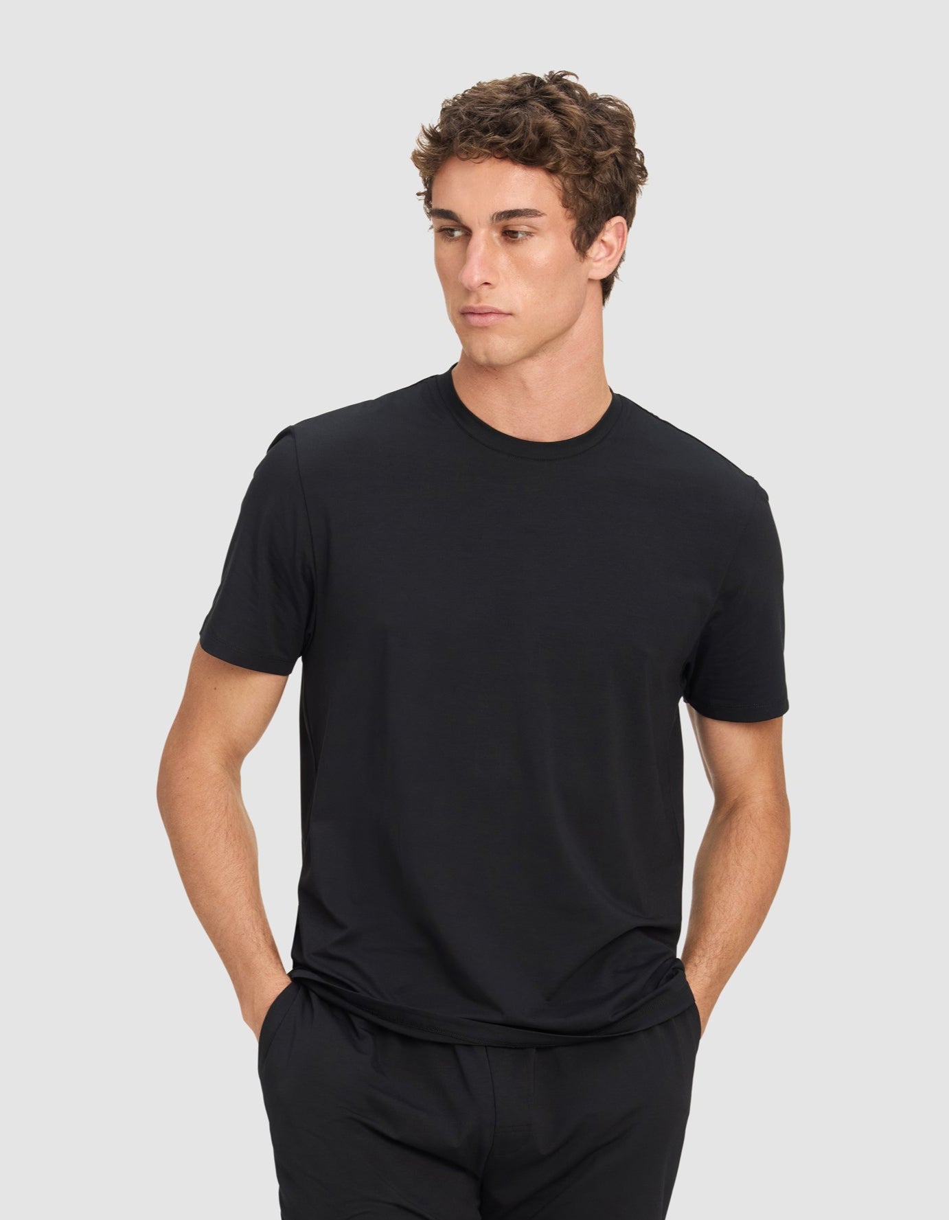 Men's First Layer Pajama Short Sleeve Tee & Pant Set