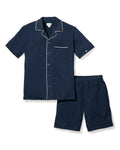 Men's Pima Pajama Short Set in Navy